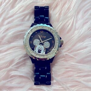 Disney Mickey Mouse Black Glam Watch - Size Large - XLarge Women’s